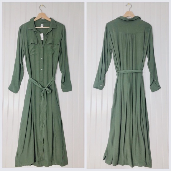 GAP | Dresses | Gap Long Sleeve Button 